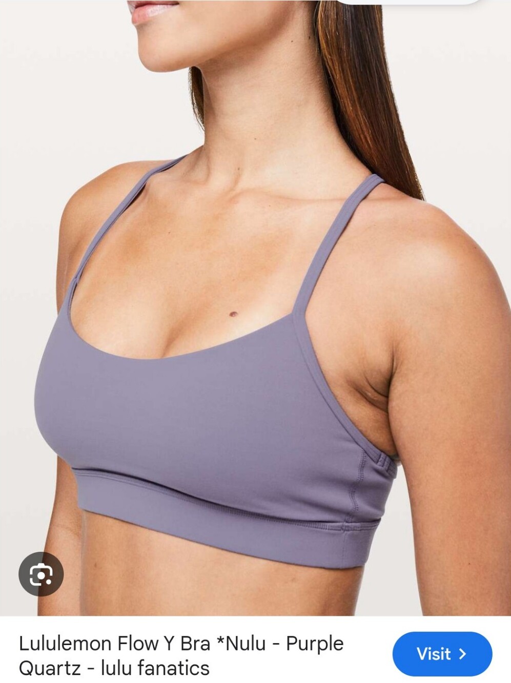 Lululemon Nulu Flo Y Bra in Light Lavender Size 6 Like New